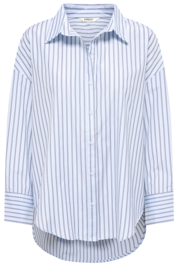 Only Blouse ONLOREGON ALVA LS REG SHIRT NOOS WV 15367554 Navy Peony/BLACK + WHITE