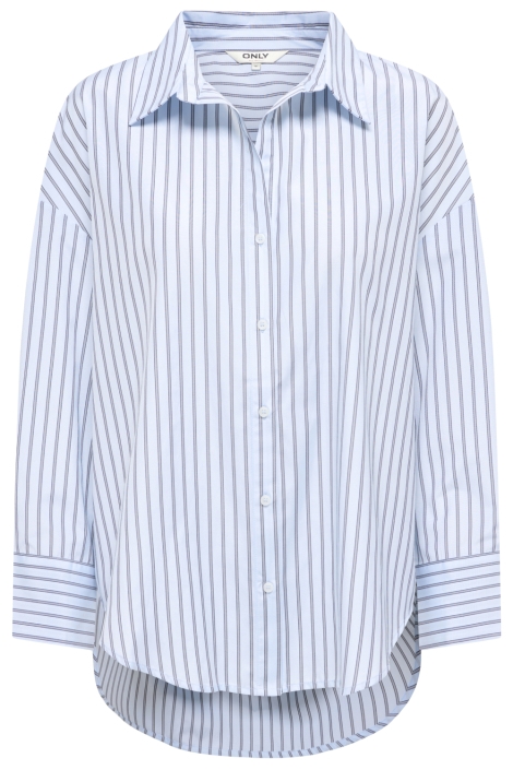 Only blauwe dames blouse | Vooraanzicht