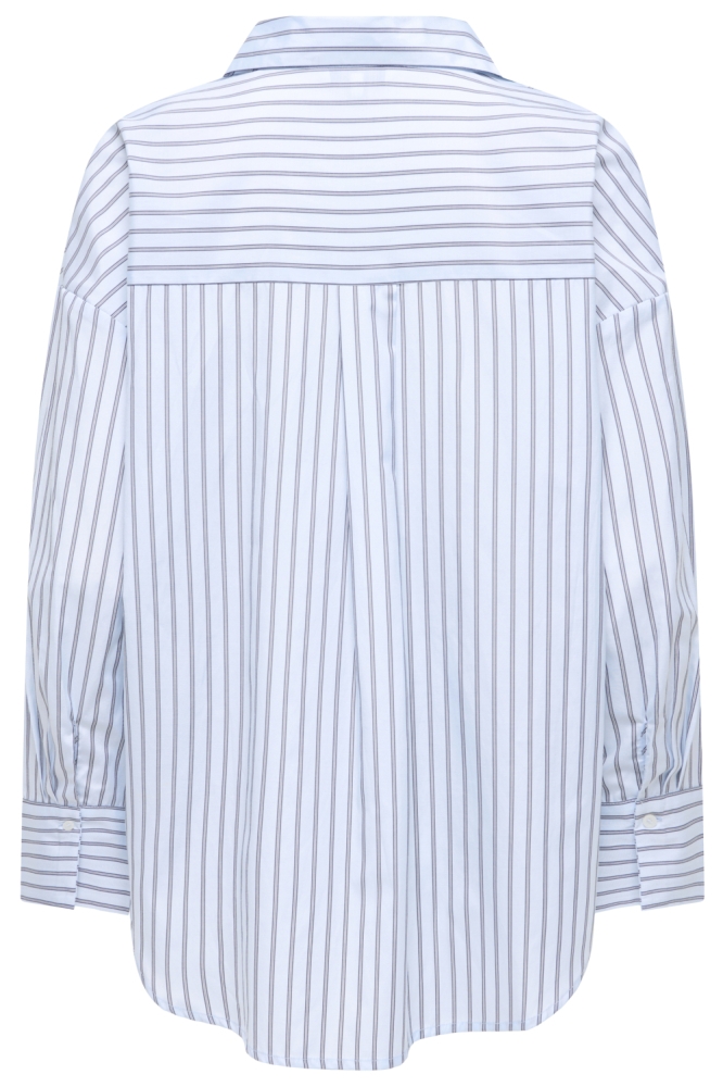 Only blauwe dames blouse | Achteraanzicht
