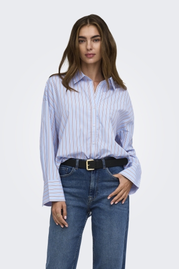 Only Blouse ONLOREGON ALVA LS REG SHIRT NOOS WV 15367554 Dusty Blue/FIG
