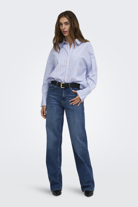 Only blauwe dames blouse | Model