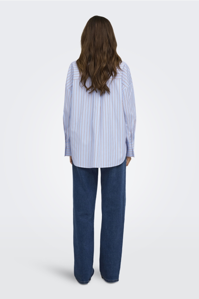 Only blauwe dames blouse | Model