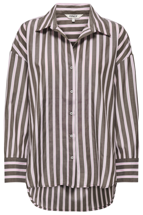 Only bruine dames blouse | Vooraanzicht