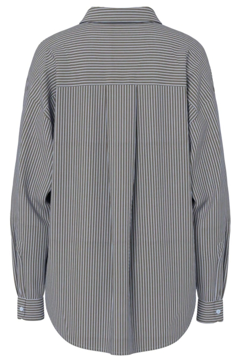 Pieces blauwe dames blouse | Achteraanzicht