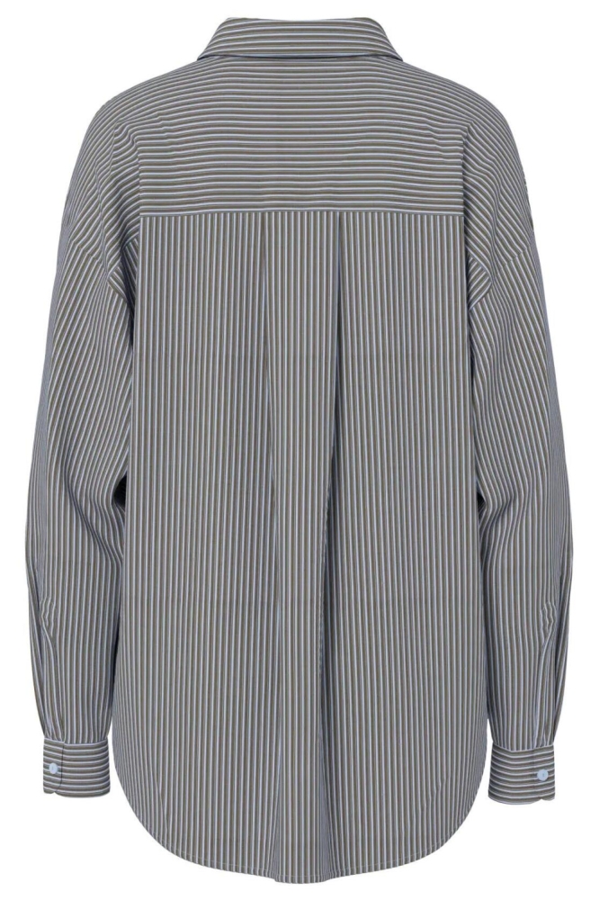 Pieces blauwe dames blouse | Achteraanzicht