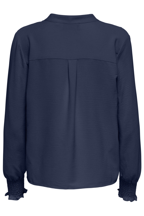 Only blauwe dames t-shirt | Achteraanzicht