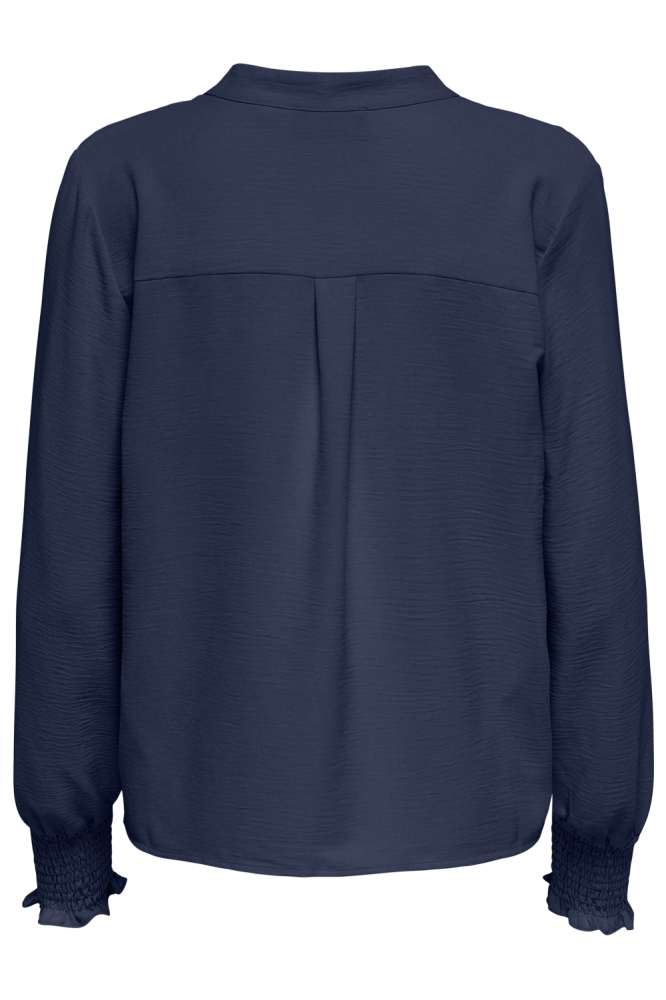 Only blauwe dames t-shirt | Achteraanzicht