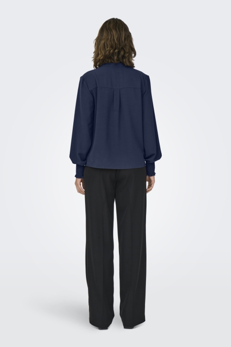 Only blauwe dames t-shirt | Model