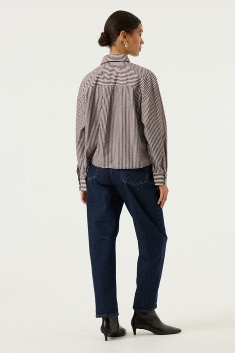 Garcia bruine dames blouse | Model