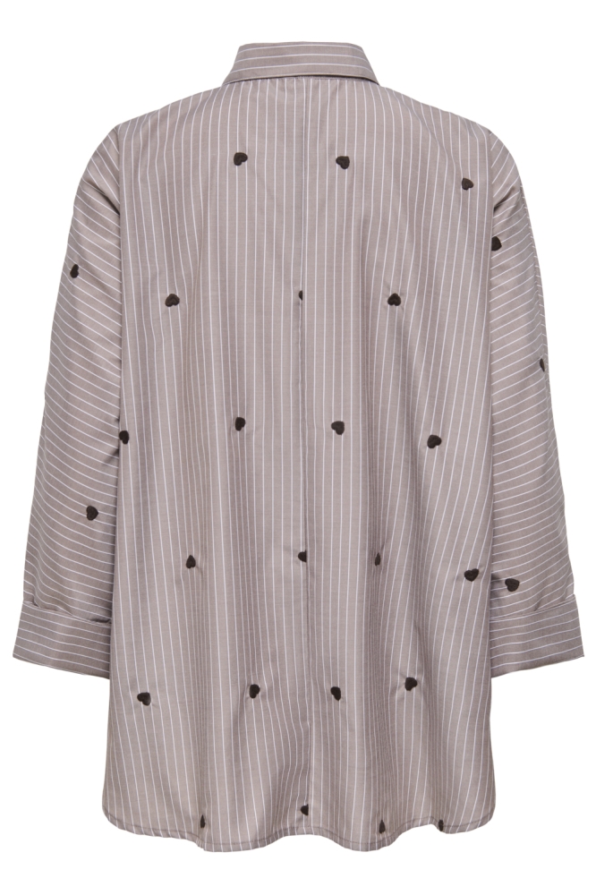 Only bruine dames blouse | Achteraanzicht