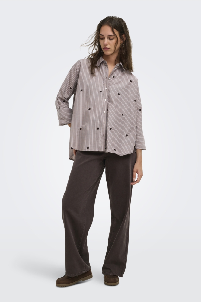 Only bruine dames blouse | Model