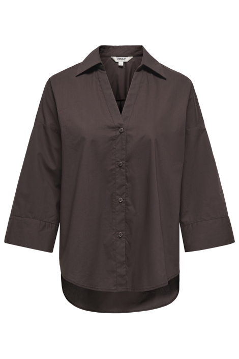 Only bruine dames blouse | Vooraanzicht