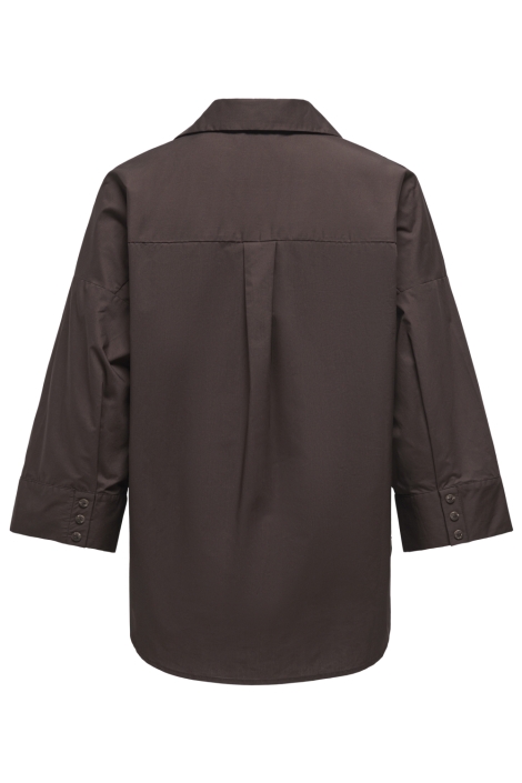 Only bruine dames blouse | Achteraanzicht
