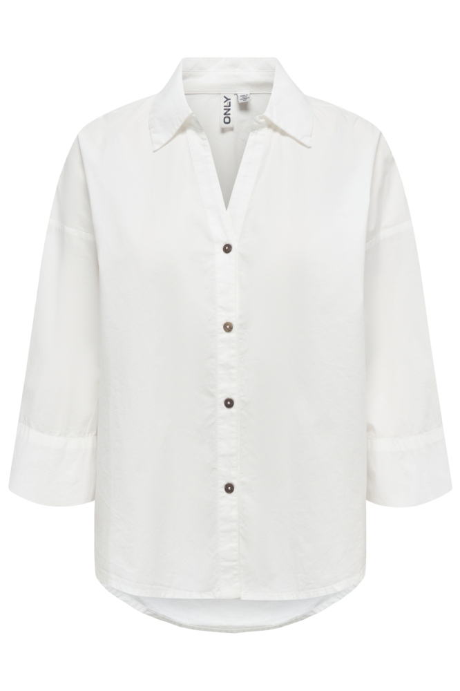 Only witte dames blouse | Vooraanzicht