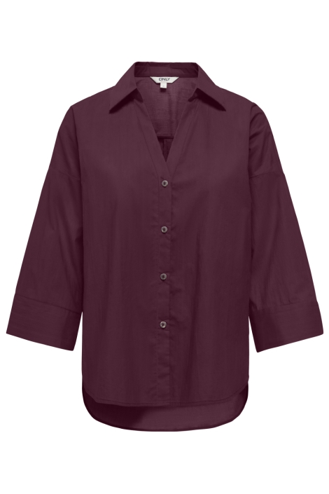 Only bordeaux dames blouse | Vooraanzicht