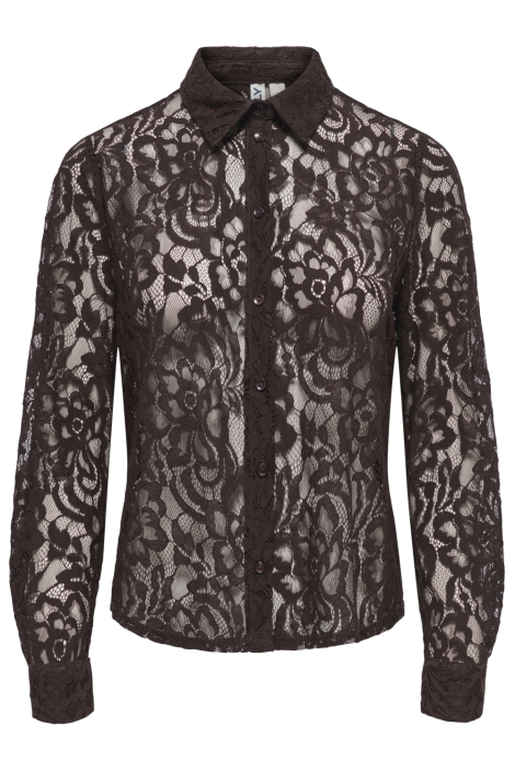 Only bruine dames blouse | Vooraanzicht
