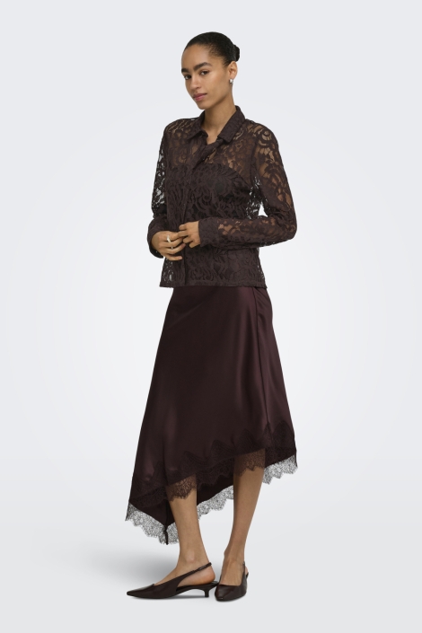 Only bruine dames blouse | Model