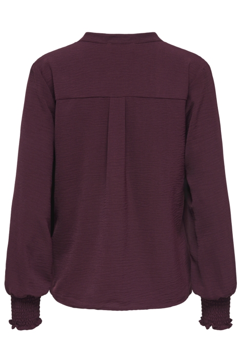 Only bordeaux dames blouse | Achteraanzicht