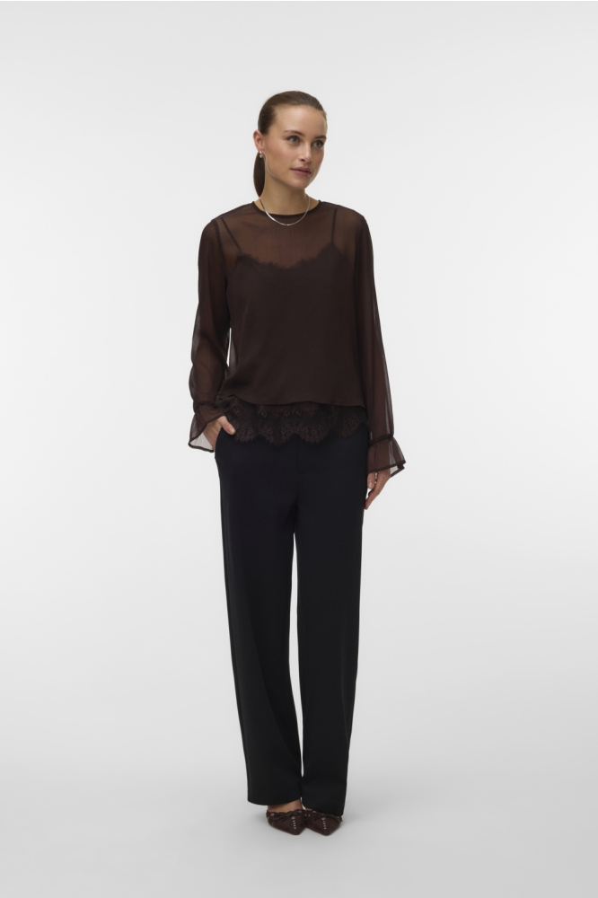 Vero Moda bruine dames blouse | Model