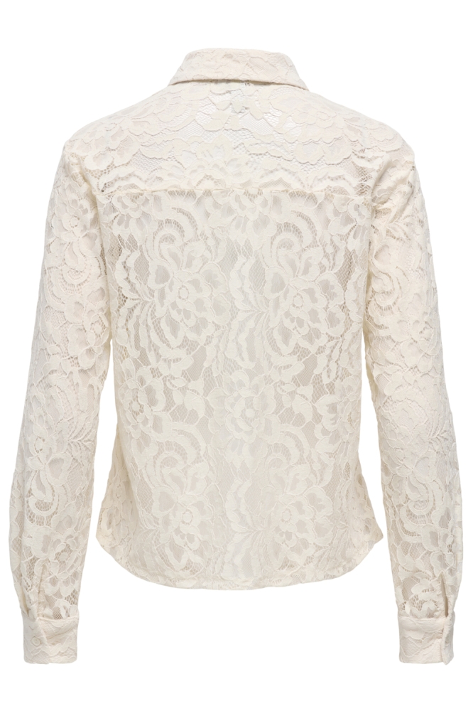 Only beige dames blouse | Achteraanzicht