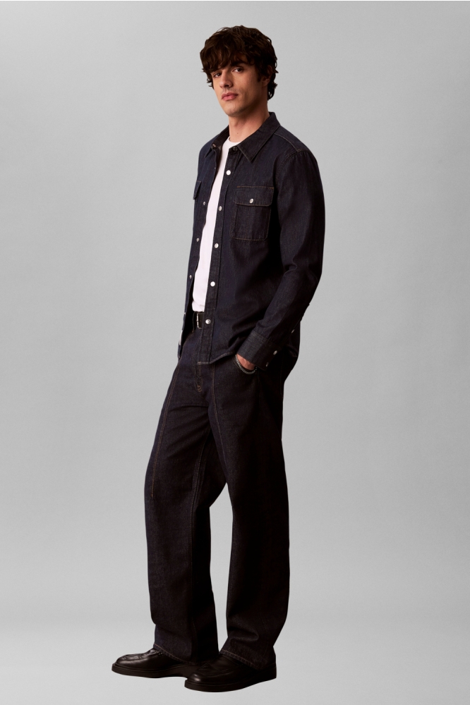 Calvin Klein blauwe heren overhemd | 