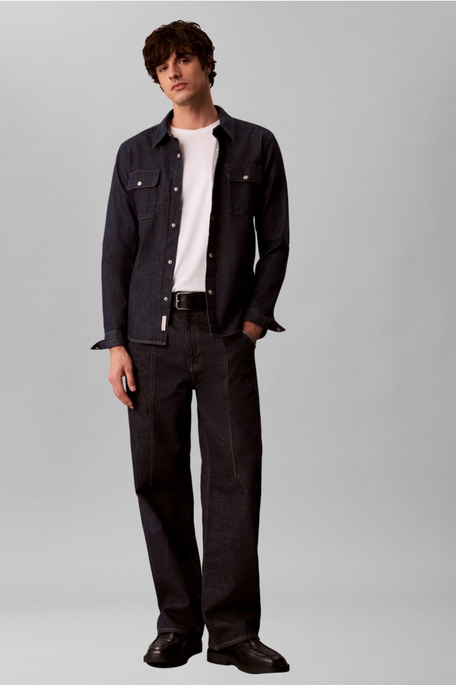 Calvin Klein blauwe heren overhemd | 