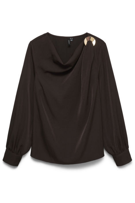 Vero Moda bruine dames t-shirt | Vooraanzicht