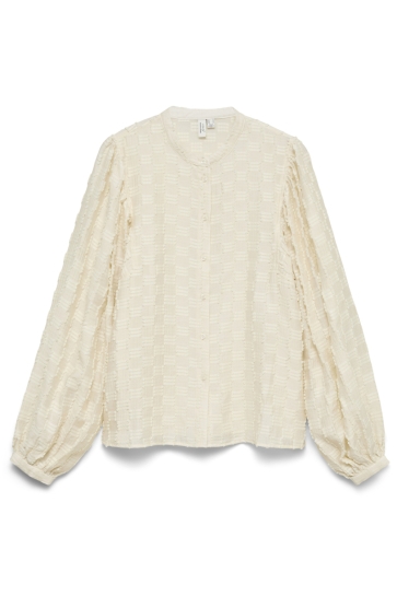 Vero Moda Blouse VMMYLA L/S SHIRT WVN BTQ 10351058 Birch