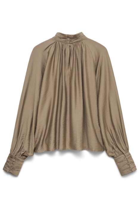 Vero Moda camel dames blouse | Achteraanzicht