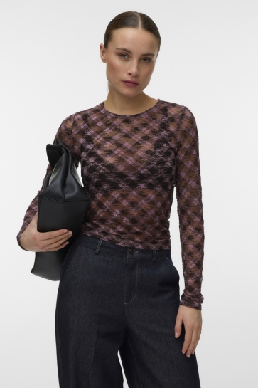 Vero Moda vmbonita ls o-neck top jrs Bruin