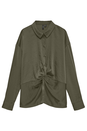 Vero Moda Blouse VMAMAYA L/S KNOT DETAIL SHIRT WVN 10351168 KALAMATA
