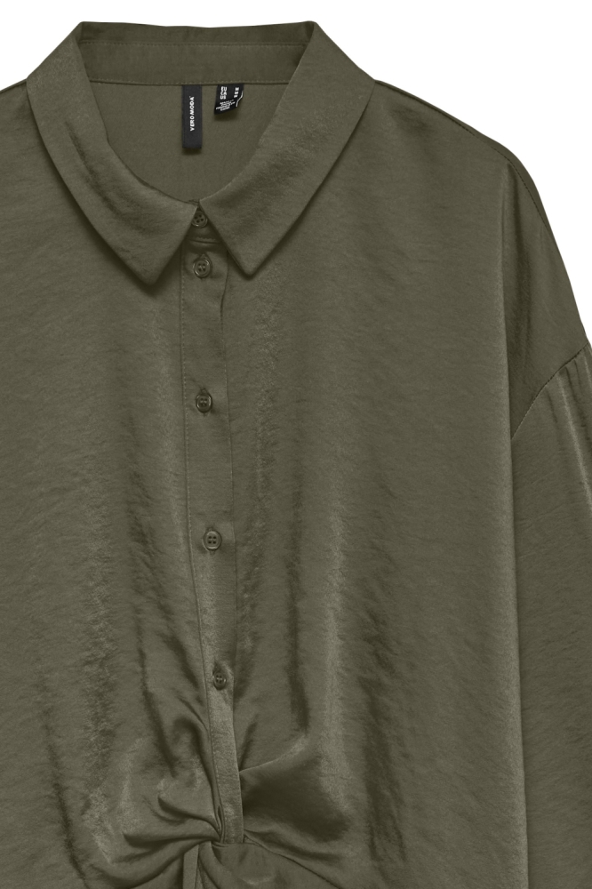 Vero Moda groene dames blouse | Close up