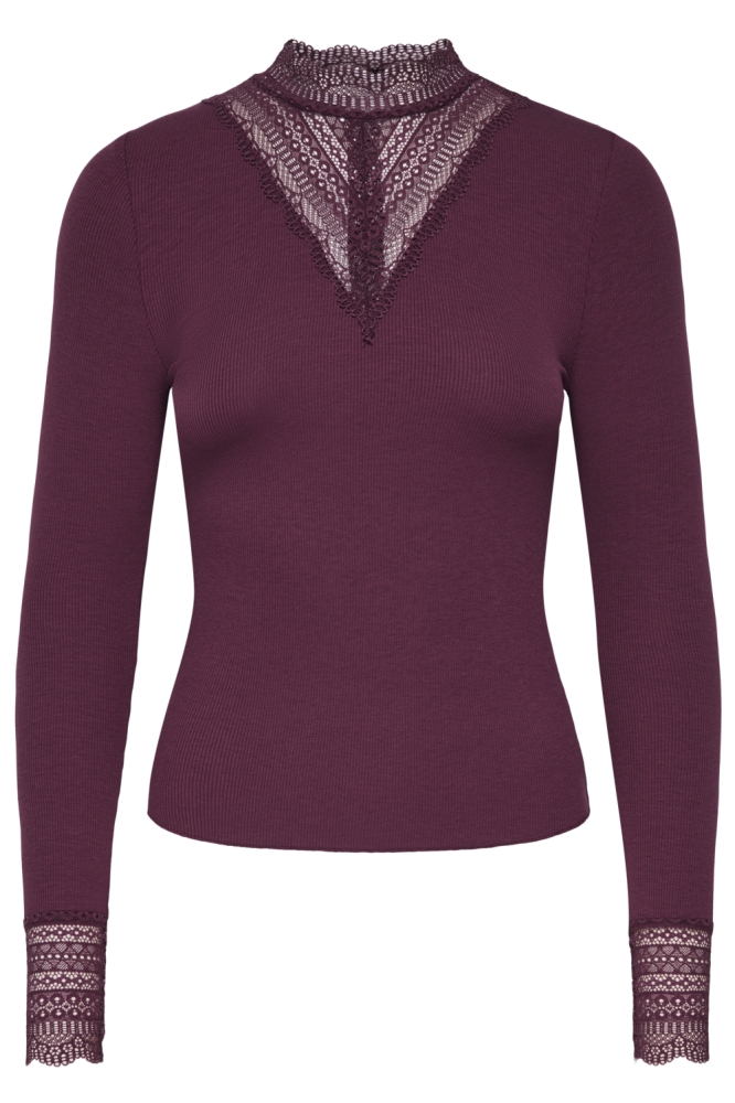 Only bordeaux dames top | Vooraanzicht