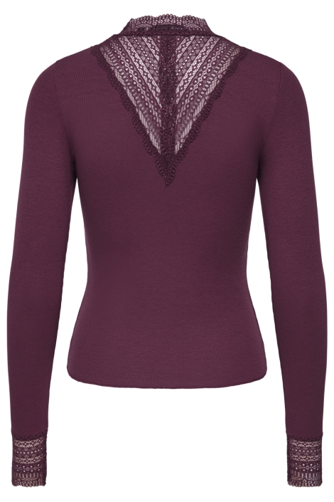 Only bordeaux dames top | Achteraanzicht