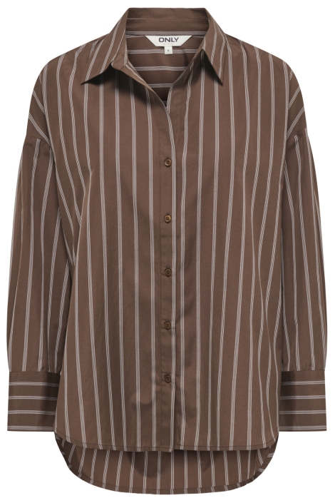 Only bruine dames blouse | Vooraanzicht