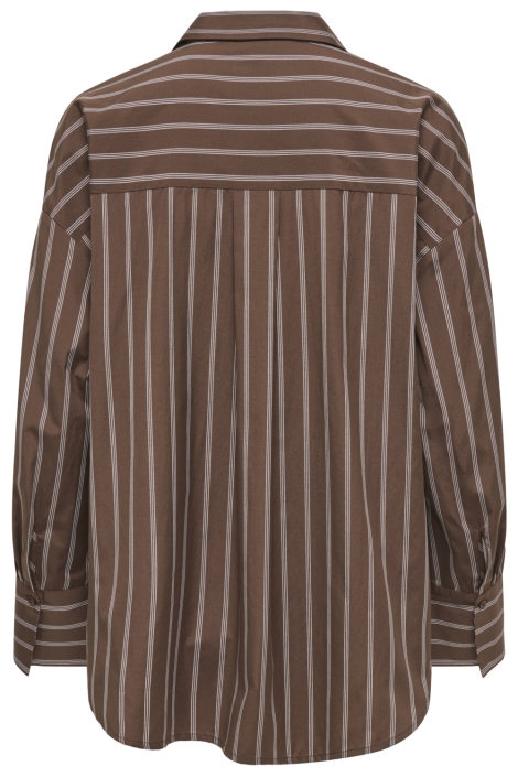 Only bruine dames blouse | Achteraanzicht