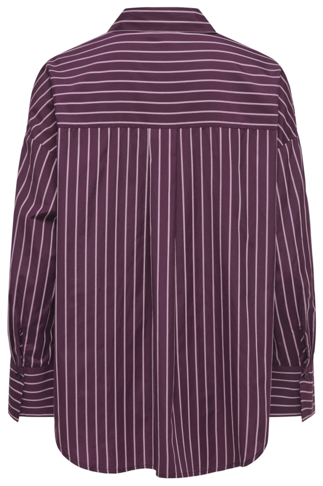 Only bordeaux dames blouse | Achteraanzicht