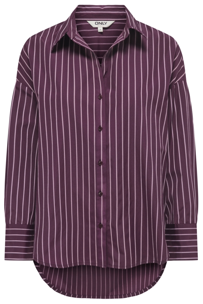 Only bordeaux dames blouse | Vooraanzicht