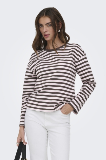 Only onlsoph l/s o-neck top box jrs noos Bruin