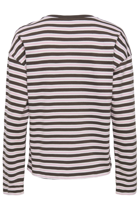 Only bruine dames t-shirt | Achteraanzicht