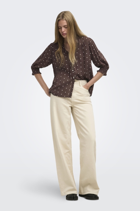 Only bruine dames blouse | Model