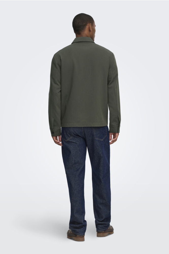 Only & Sons groene heren overhemd | Model