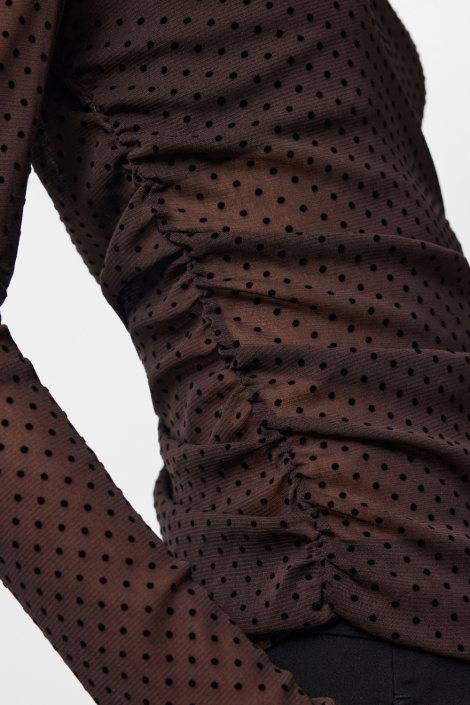 Pieces bruine dames top | Close up