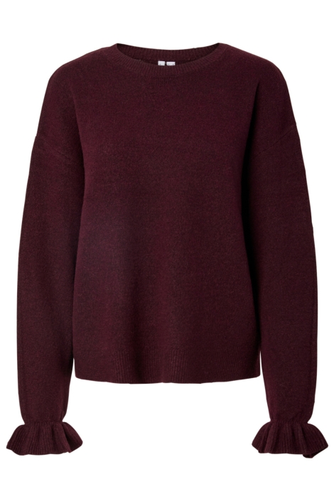 Pieces bordeaux dames trui | Vooraanzicht