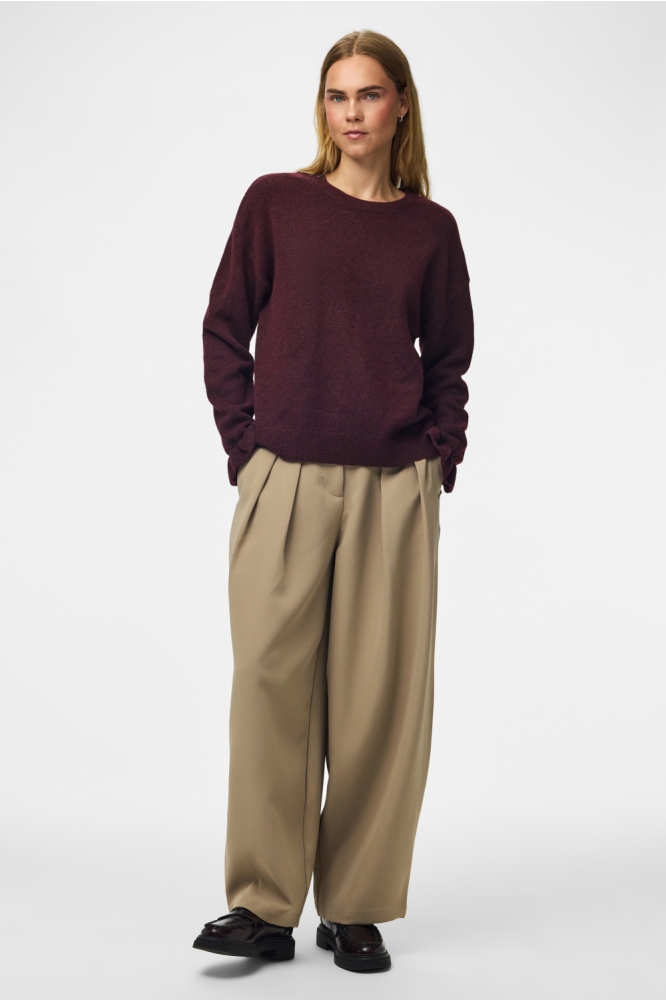 Pieces bordeaux dames trui | Model