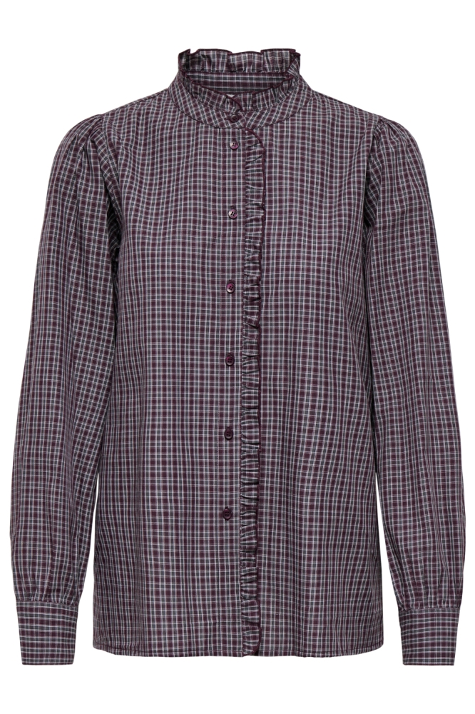 Only bordeaux dames blouse | Vooraanzicht