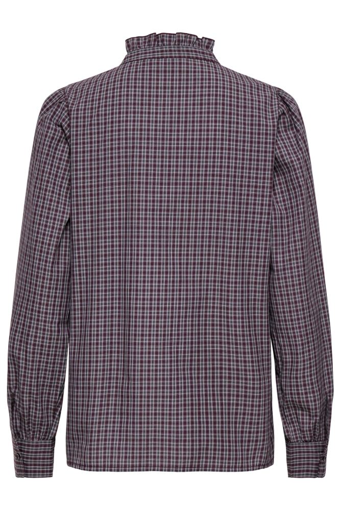 Only bordeaux dames blouse | Achteraanzicht