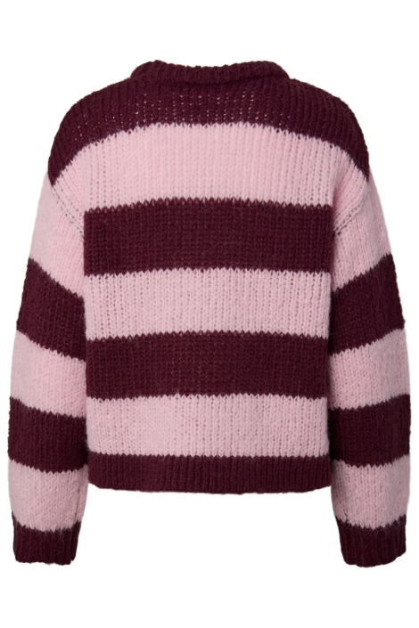 Pieces bordeaux dames trui | Achteraanzicht