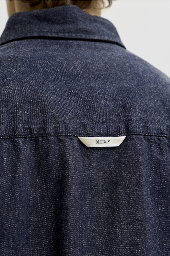 Jack & Jones blauwe heren overhemd | Close up