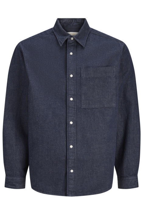 Jack & Jones blauwe heren overhemd | Vooraanzicht